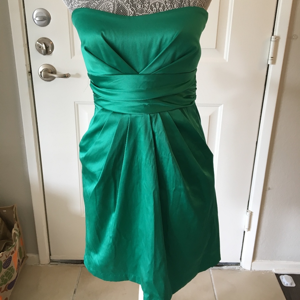 Jewel Toned Emerald Green Cocktail Dress